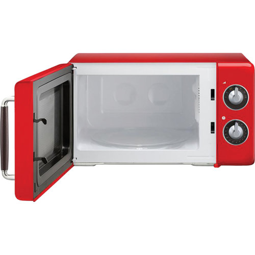 Magic Chef Retro 0.7 Cubic Feet Countertop Microwave with Sensor